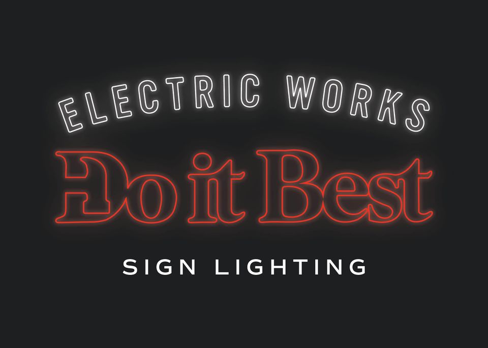 Event: Electric Works sign lighting with market specials and live music
